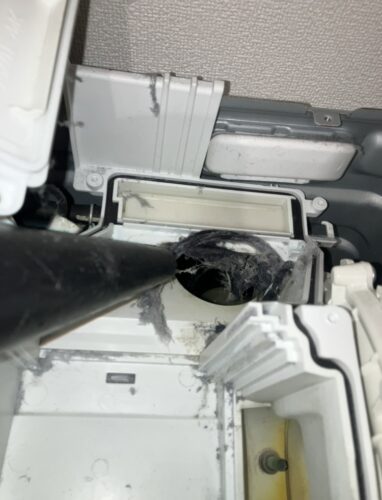 日立ドラム式洗濯機：bd-sx110crの内部の汚れ