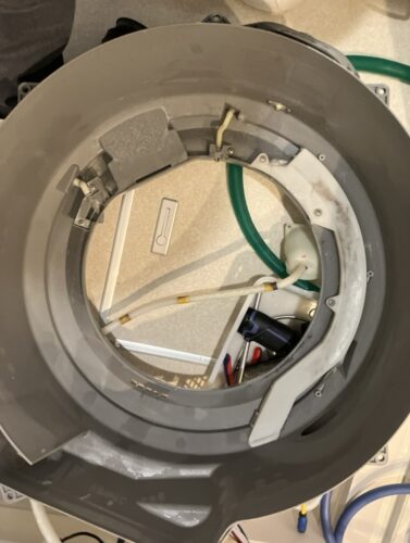 日立ドラム式洗濯機：bd-sx110crの内部の汚れ