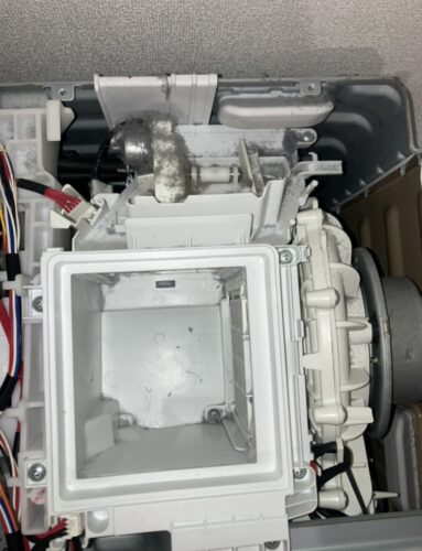日立ドラム式洗濯機：bd-sx110crの内部の汚れ
