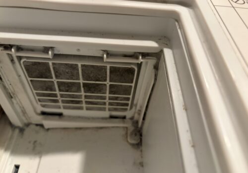 日立ドラム式洗濯機：フィルターの目詰まり