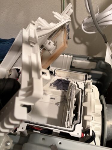 日立ドラム式洗濯機：乾燥ダクト分解