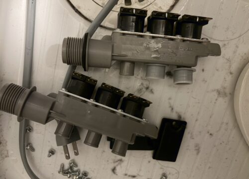 パナソニックドラム式洗濯機：LXシリーズ：給水弁交換