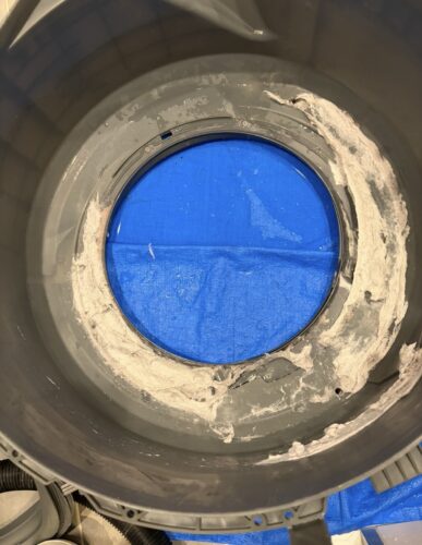 パナソニックドラム式洗濯機：LX内部のほこり