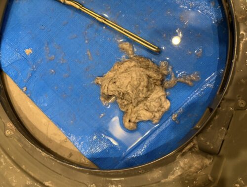 パナソニックドラム式洗濯機：LX内部のほこり